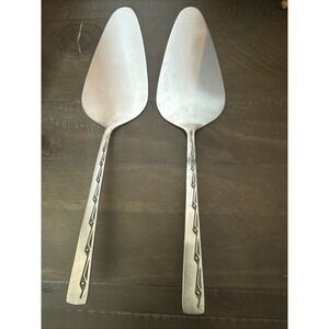 Vtg Viners EXECUTIVE SUITE cake pie slice lifter Korea stainless 10" Mid Century